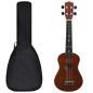vidaXL Juego de ukelele soprano para niños con funda madera oscura 23" vidaXL Juego de ukelele soprano para niños con funda madera oscura 23"
