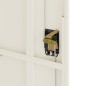 vidaXL Armario archivador de acero blanco 105x40x180 cm
