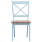 vidaXL Sillas comedor 2 uds madera maciza caucho gris y madera claro vidaXL Sillas comedor 2 uds madera maciza caucho gris y madera claro