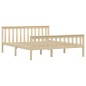 vidaXL Estructura de cama de madera maciza de pino clara 160x200 cm vidaXL Estructura de cama de madera maciza de pino clara 160x200 cm