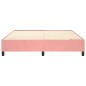 vidaXL Estructura de cama box spring terciopelo rosa 200x200 cm