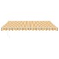 vidaXL Toldo retráctil automático amarillo y blanco 4,5x3 m vidaXL Toldo retráctil automático amarillo y blanco 4,5x3 m