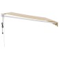 vidaXL Toldo retráctil automático amarillo y blanco 4,5x3 m vidaXL Toldo retráctil automático amarillo y blanco 4,5x3 m