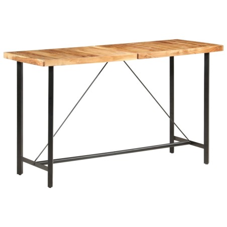 vidaXL Mesa alta de cocina de madera maciza de acacia 180x70x107 cm