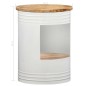 vidaXL Mesa de centro de madera maciza de mango 43x55 cm vidaXL Mesa de centro de madera maciza de mango 43x55 cm