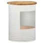 vidaXL Mesa de centro de madera maciza de mango 43x55 cm vidaXL Mesa de centro de madera maciza de mango 43x55 cm