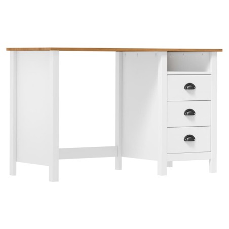 vidaXL Escritorio Hill con 3 cajones madera de pino 120x50x74 cm