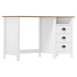 vidaXL Escritorio Hill con 3 cajones madera de pino 120x50x74 cm vidaXL Escritorio Hill con 3 cajones madera de pino 120x50x74 cm