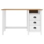 vidaXL Escritorio Hill con 3 cajones madera de pino 120x50x74 cm vidaXL Escritorio Hill con 3 cajones madera de pino 120x50x74 cm