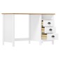 vidaXL Escritorio Hill con 3 cajones madera de pino 120x50x74 cm vidaXL Escritorio Hill con 3 cajones madera de pino 120x50x74 cm