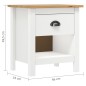 vidaXL Mesitas de noche 2 uds Hill madera maciza de pino 46x35x49,5 cm vidaXL Mesitas de noche 2 uds Hill madera maciza de pino 46x35x49,5 cm