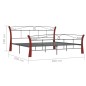 vidaXL Estructura de cama de metal 200x200 cm vidaXL Estructura de cama de metal 200x200 cm