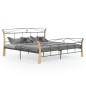 vidaXL Estructura de cama de metal negra 200x200 cm vidaXL Estructura de cama de metal negra 200x200 cm