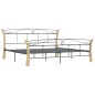 vidaXL Estructura de cama de metal negra 200x200 cm vidaXL Estructura de cama de metal negra 200x200 cm
