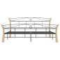 vidaXL Estructura de cama de metal negra 200x200 cm vidaXL Estructura de cama de metal negra 200x200 cm