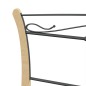 vidaXL Estructura de cama de metal negra 200x200 cm vidaXL Estructura de cama de metal negra 200x200 cm