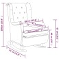 vidaXL Sillón con patas mecedoras y taburete de tela gris claro vidaXL Sillón con patas mecedoras y taburete de tela gris claro