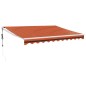 vidaXL Toldo retráctil automático naranja y marrón 3,5x2,5 m vidaXL Toldo retráctil automático naranja y marrón 3,5x2,5 m