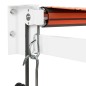 vidaXL Toldo retráctil automático naranja y marrón 3,5x2,5 m vidaXL Toldo retráctil automático naranja y marrón 3,5x2,5 m