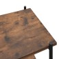 vidaXL Estantería 3 niveles negra y madera oscura 80x40x92 cm vidaXL Estantería 3 niveles negra y madera oscura 80x40x92 cm