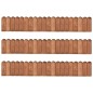 vidaXL Rollos de borde de jardín 3 uds madera pino impregnada 120 cm vidaXL Rollos de borde de jardín 3 uds madera pino impregnada 120 cm
