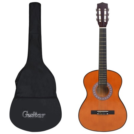 vidaXL Guitarra clásica para principiantes con funda 3/4 36"