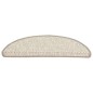 vidaXL Alfombrilla autoadhesiva escalera sisal 15 uds beige 56x17x3 cm vidaXL Alfombrilla autoadhesiva escalera sisal 15 uds beige 56x17x3 cm