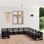 vidaXL Juego de muebles de jardín 11 piezas madera maciza de pino vidaXL Juego de muebles de jardín 11 piezas madera maciza de pino