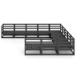 vidaXL Juego de muebles de jardín 11 piezas madera maciza de pino vidaXL Juego de muebles de jardín 11 piezas madera maciza de pino