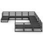 vidaXL Juego de muebles de jardín 12 piezas madera maciza de pino vidaXL Juego de muebles de jardín 12 piezas madera maciza de pino