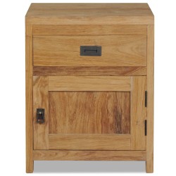 vidaXL Mesita de noche de madera de teca maciza 40x30x50 cm