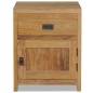 vidaXL Mesita de noche de madera de teca maciza 40x30x50 cm vidaXL Mesita de noche de madera de teca maciza 40x30x50 cm