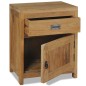 vidaXL Mesita de noche de madera de teca maciza 40x30x50 cm vidaXL Mesita de noche de madera de teca maciza 40x30x50 cm