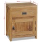 vidaXL Mesita de noche de madera de teca maciza 40x30x50 cm vidaXL Mesita de noche de madera de teca maciza 40x30x50 cm