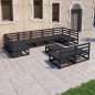 vidaXL Juego de muebles de jardín 10 piezas madera maciza de pino vidaXL Juego de muebles de jardín 10 piezas madera maciza de pino