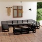 vidaXL Juego de muebles de jardín 13 piezas madera maciza de pino vidaXL Juego de muebles de jardín 13 piezas madera maciza de pino