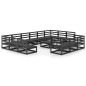 vidaXL Juego de muebles de jardín 14 piezas madera maciza de pino vidaXL Juego de muebles de jardín 14 piezas madera maciza de pino