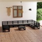 vidaXL Juego de muebles de jardín 11 piezas madera maciza de pino vidaXL Juego de muebles de jardín 11 piezas madera maciza de pino