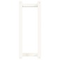 vidaXL Toallero de madera maciza de pino blanco 23x18x60 cm vidaXL Toallero de madera maciza de pino blanco 23x18x60 cm
