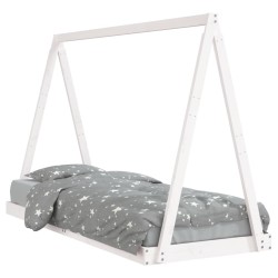 vidaXL Estructura de cama para niños madera de pino blanco 80x200 cm