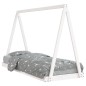 vidaXL Estructura de cama para niños madera de pino blanco 80x200 cm vidaXL Estructura de cama para niños madera de pino blanco 80x200 cm