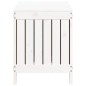 vidaXL Caja de almacenaje jardín madera de pino blanco 76x42,5x54 cm vidaXL Caja de almacenaje jardín madera de pino blanco 76x42,5x54 cm