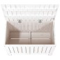 vidaXL Caja de almacenaje jardín madera de pino blanco 76x42,5x54 cm vidaXL Caja de almacenaje jardín madera de pino blanco 76x42,5x54 cm