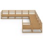 vidaXL Juego de muebles de jardín 10 piezas madera maciza de pino vidaXL Juego de muebles de jardín 10 piezas madera maciza de pino