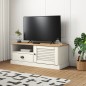 vidaXL Mueble para TV VIGO madera maciza de pino blanco 106x40x40 cm