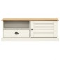 vidaXL Mueble para TV VIGO madera maciza de pino blanco 106x40x40 cm