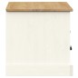vidaXL Mueble para TV VIGO madera maciza de pino blanco 106x40x40 cm