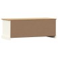vidaXL Mueble para TV VIGO madera maciza de pino blanco 106x40x40 cm