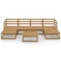 vidaXL Juego de muebles de jardín 7 piezas madera maciza de pino vidaXL Juego de muebles de jardín 7 piezas madera maciza de pino