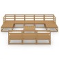 vidaXL Juego de muebles de jardín 11 piezas madera maciza de pino vidaXL Juego de muebles de jardín 11 piezas madera maciza de pino